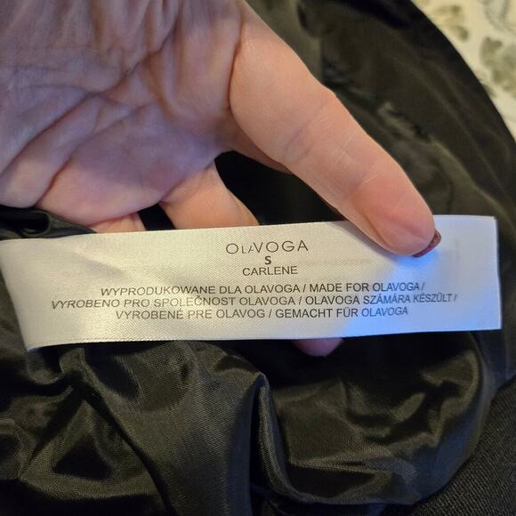 Women's Black Bomber Jacket - Picture 11 of 16